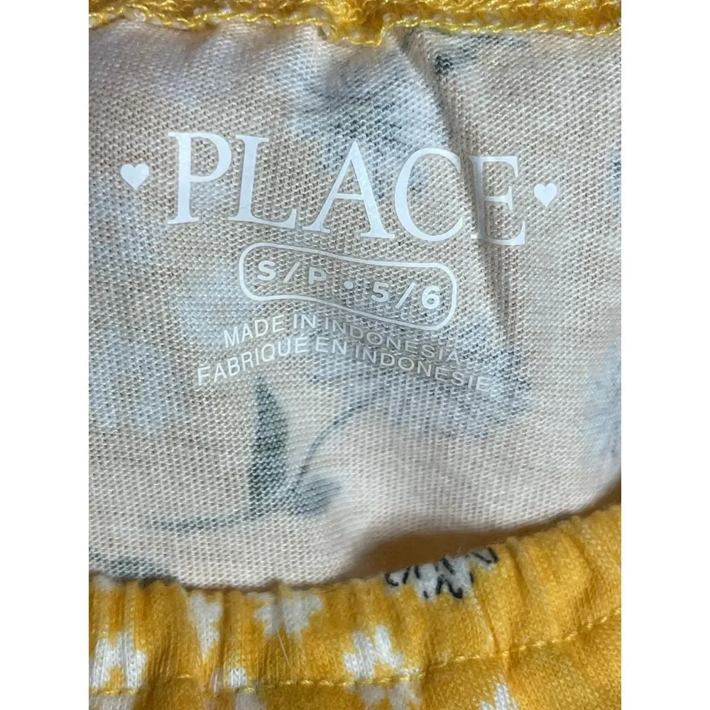 NWT The Children's PLACE Yellow Floral Print Top Size Small‎ Tuscan Sun